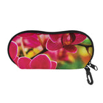 Cute Orchid Print Glasses Case