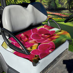Cute Orchid Print Golf Cart Seat Cover