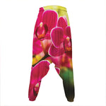 Cute Orchid Print Hammer Pants