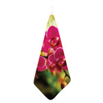 Cute Orchid Print Hand Towel