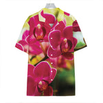 Cute Orchid Print Hawaiian Shirt