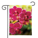 Cute Orchid Print House Flag