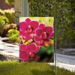 Cute Orchid Print House Flag