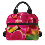 Cute Orchid Print Insulated Lunch Bag