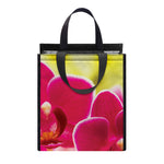 Cute Orchid Print Insulated Lunch Tote