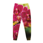 Cute Orchid Print Jogger Pants