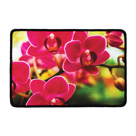 Cute Orchid Print Kitchen Mat
