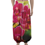 Cute Orchid Print Lantern Pants