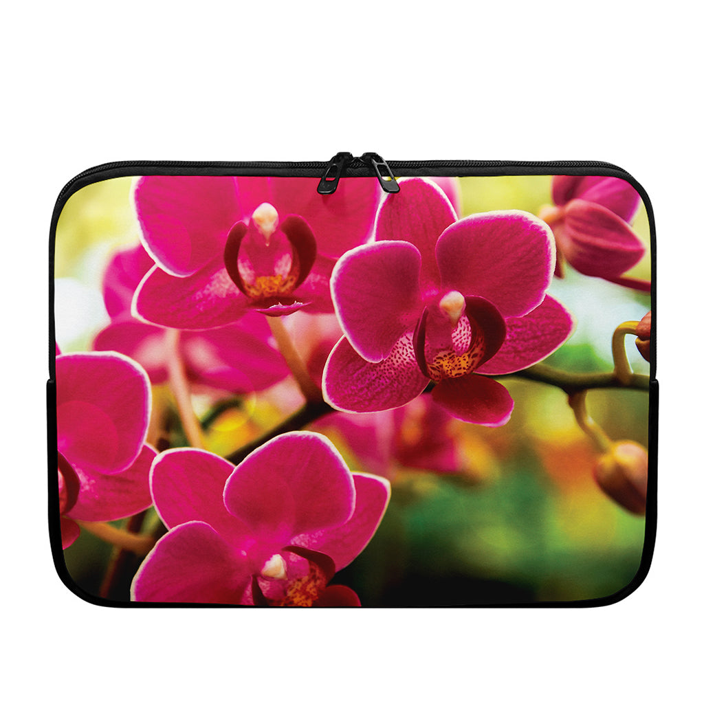 Cute Orchid Print Laptop Sleeve