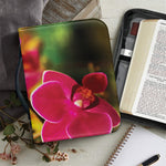 Cute Orchid Print Leather Bible Cover