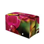 Cute Orchid Print Leather Tissue Box Cover