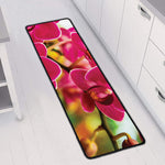 Cute Orchid Print Long Kitchen Mat