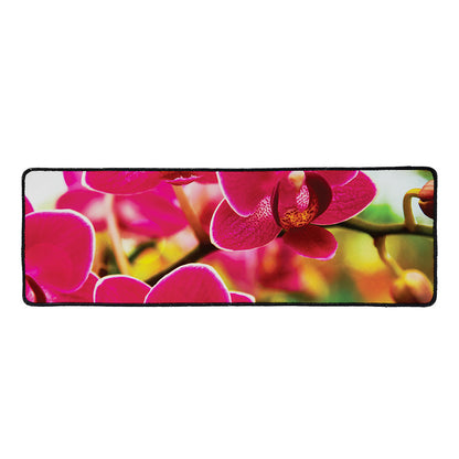 Cute Orchid Print Long Kitchen Mat