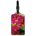 Cute Orchid Print Luggage Tag