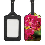 Cute Orchid Print Luggage Tag