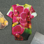 Cute Orchid Print Men's Bodysuit