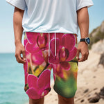 Cute Orchid Print Men's Cargo Shorts