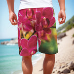 Cute Orchid Print Men's Cargo Shorts