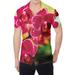 Cute Orchid Print Men's Shirt
