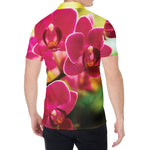 Cute Orchid Print Men's Shirt