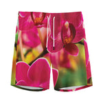 Cute Orchid Print Men's Sports Shorts