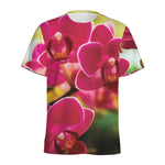 Cute Orchid Print Men's Sports T-Shirt