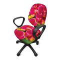 Cute Orchid Print Office Chair Cover