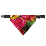Cute Orchid Print Over The Collar Dog Bandana