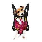 Cute Orchid Print Pet Carrier Backpack