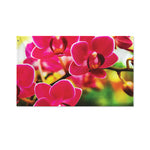 Cute Orchid Print Polyester Flag