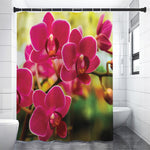 Cute Orchid Print Premium Shower Curtain