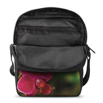 Cute Orchid Print Rectangular Crossbody Bag