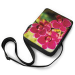 Cute Orchid Print Rectangular Crossbody Bag