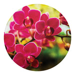 Cute Orchid Print Round Blanket