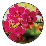 Cute Orchid Print Round Floor Mat
