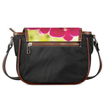 Cute Orchid Print Saddle Bag