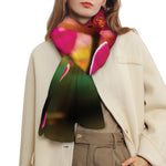 Cute Orchid Print Scarf