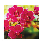 Cute Orchid Print Silk Bandana