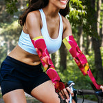 Cute Orchid Print Sun Protection Arm Sleeves