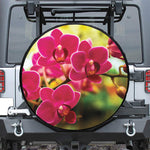 Cute Orchid Print Tire Cover
