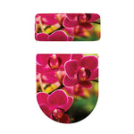 Cute Orchid Print Toilet Lid And Tank Cover Set