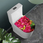 Cute Orchid Print Toilet Lid Cover