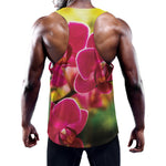 Cute Orchid Print Training Tank Top