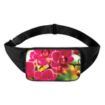 Cute Orchid Print Waist Bag