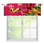Cute Orchid Print Window Valance