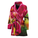Cute Orchid Print Women's Bathrobe