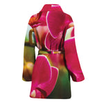 Cute Orchid Print Women's Bathrobe