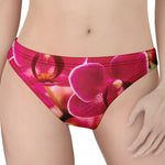 Cute Orchid Print Women's Thong