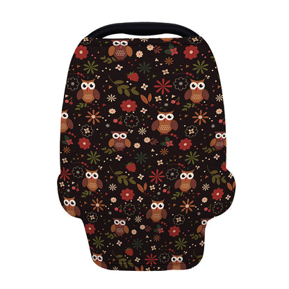 Cute Owl Print Baby Seat Cover