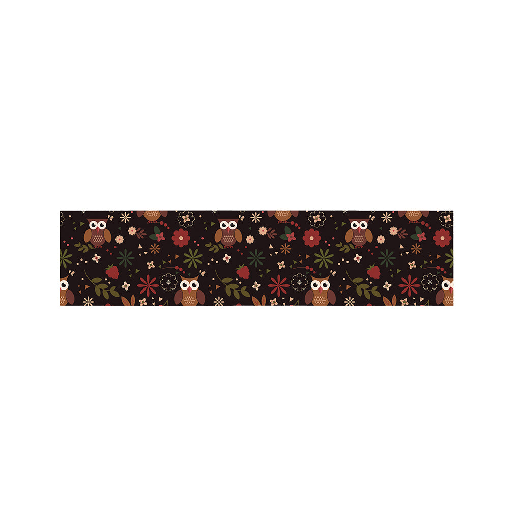 Cute Owl Print Bed Runner
